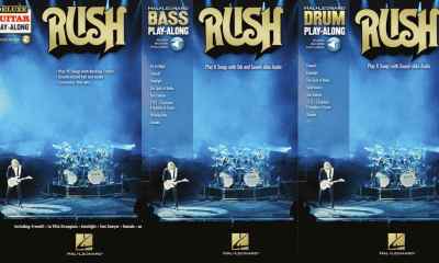 Hal Leonard Releases Three Rush Play-Along Packs for Guitar, Bass, and Drums
