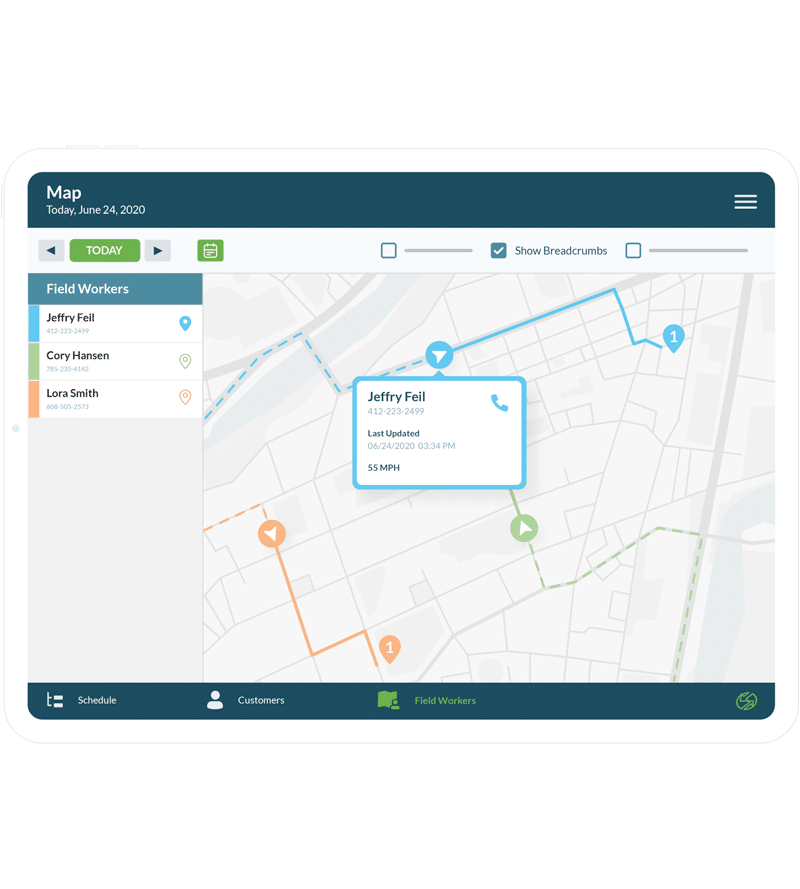 Tech Location Visibility